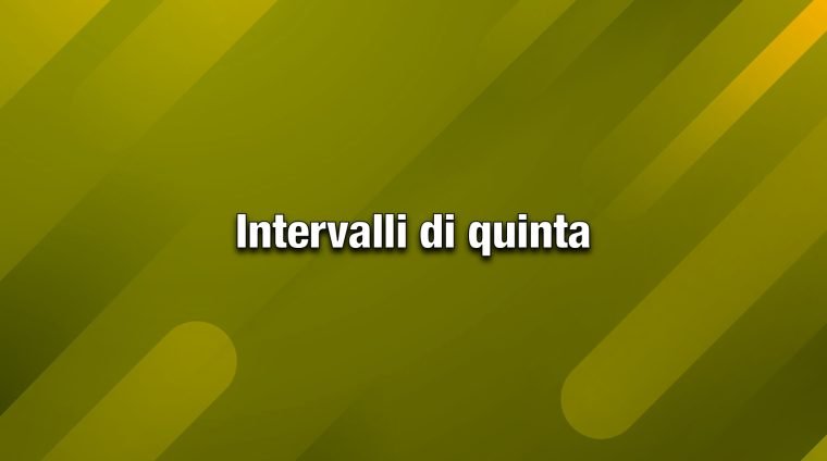 intervalli di quinta
